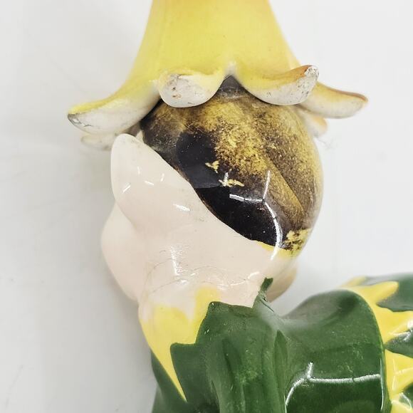 Vintage 1950's Norcrest pixie elf fairy Green Outfit porcelain Japan *READ* - Picture 8 of 9